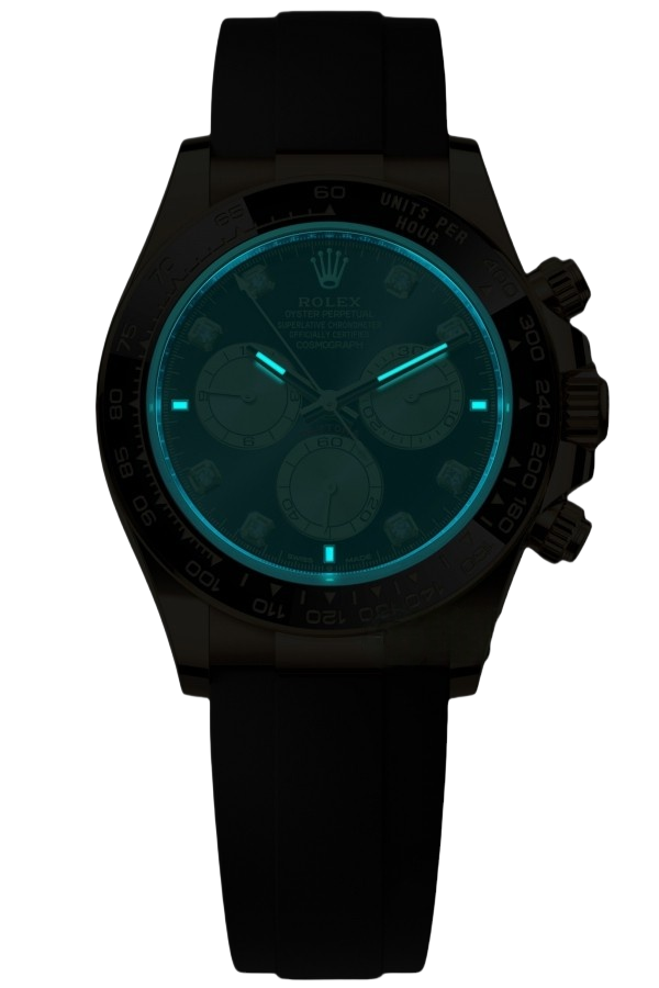 Rolex Daytona 40mm Super Clone Swiss Watch Yellow Gold Oysterflex Strap Paul Newman Dial Ref M126518LN-0005 4131 Swiss Movement