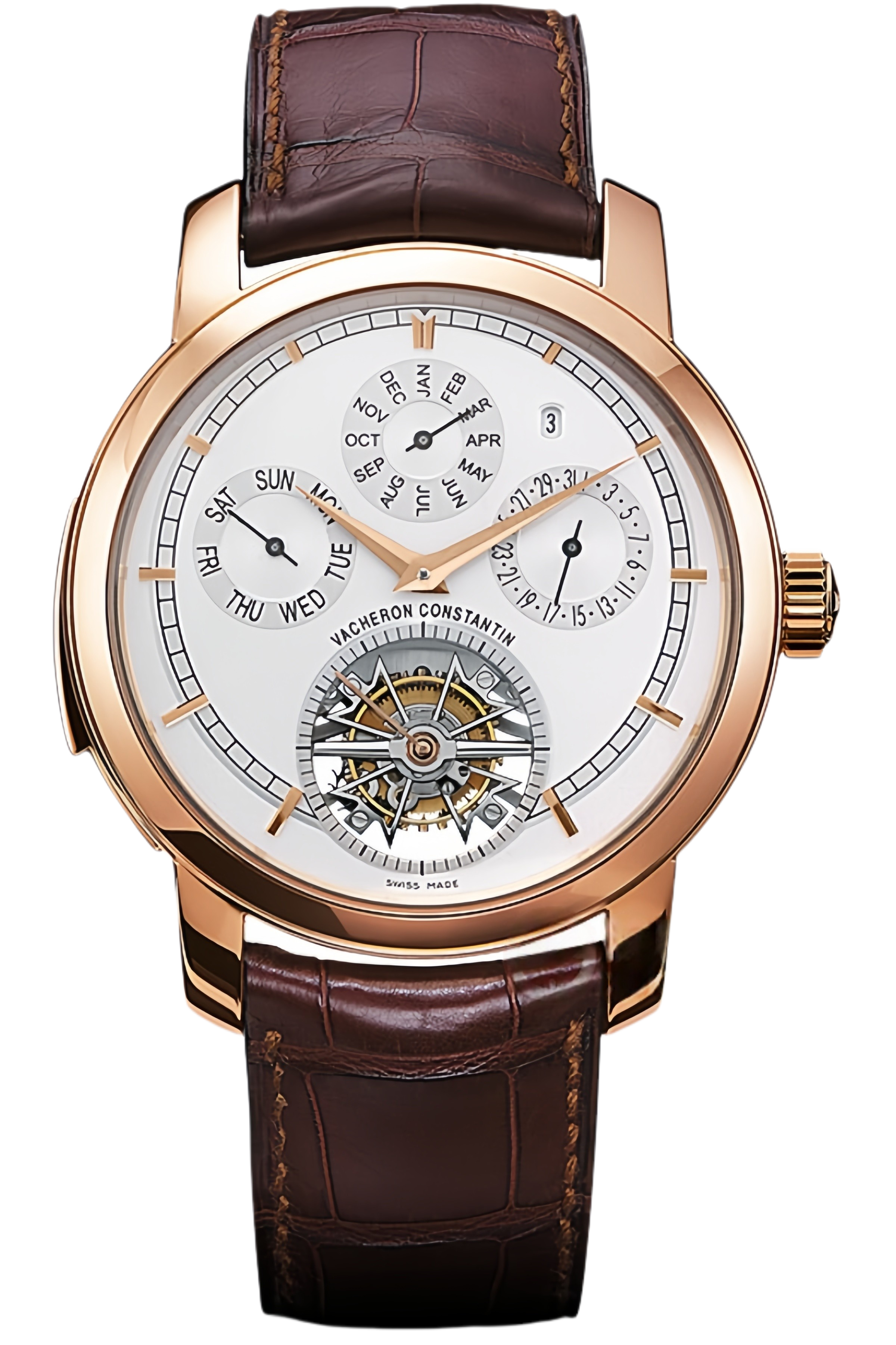 Vacheron Constantin Traditionnelle Ref. 80172/000R-9300 Super Clone Watch – Rose Gold Case White Dial Replica