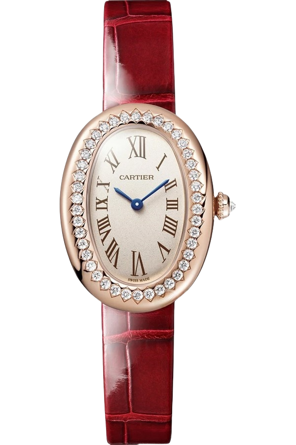 Cartier Baignoire WJBA0053 Super Clone Watch – Diamond Bezel Rose Gold Replica