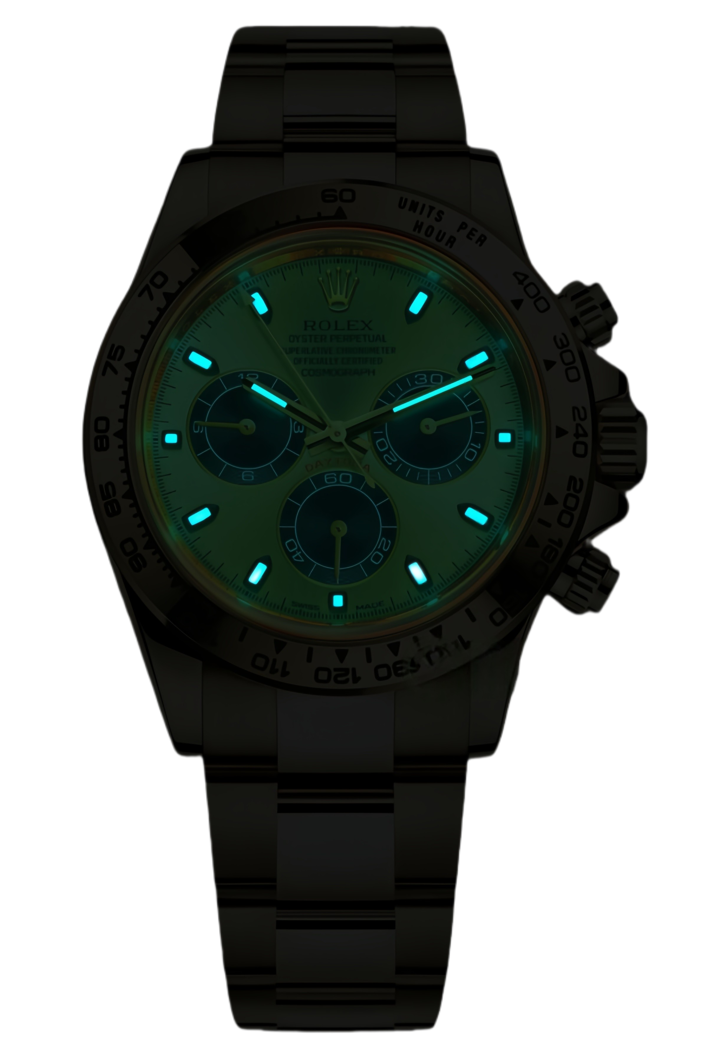 Rolex Daytona Green Dial Super Clone Swiss Replica Watch Yellow Gold Ref M116508-0014 Swiss Movement