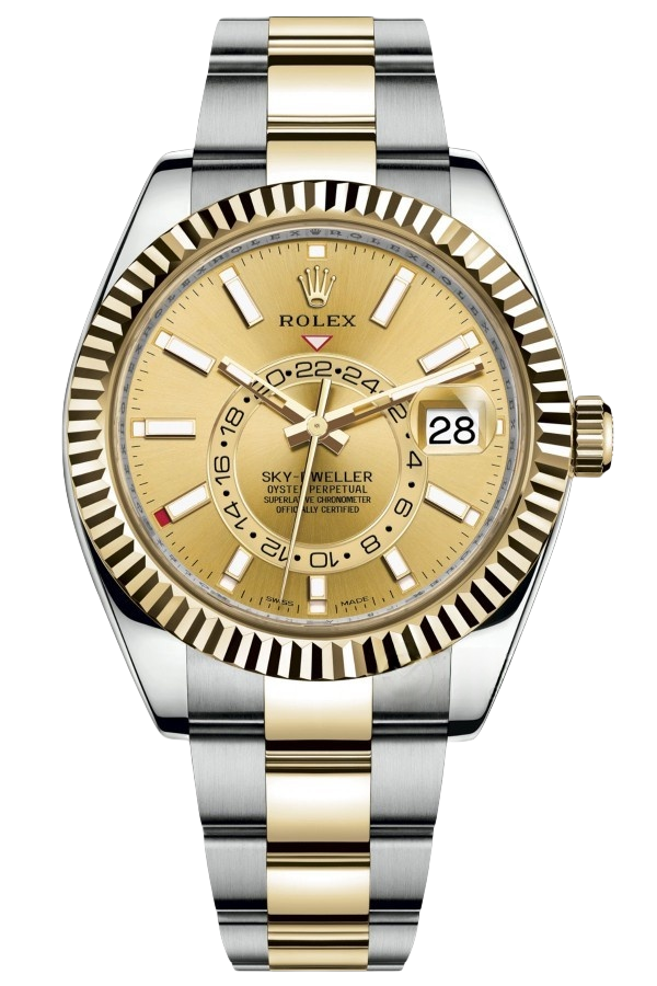 Rolex Sky-Dweller Black Dial Super Clone Swiss Replica Watch Oyster Bracelet Ref M326933-0001 Swiss 9001 Movement