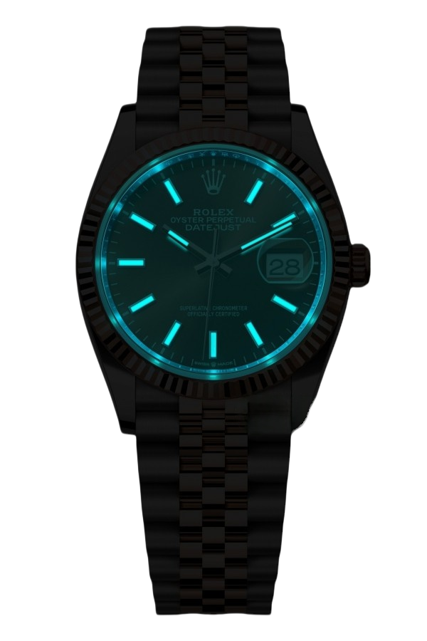 Rolex Datejust 36mm Super Clone Swiss Watch Everose Rolesor Jubilee Bracelet Slate Dial Ref M126231-0043-3235 Swiss Movement