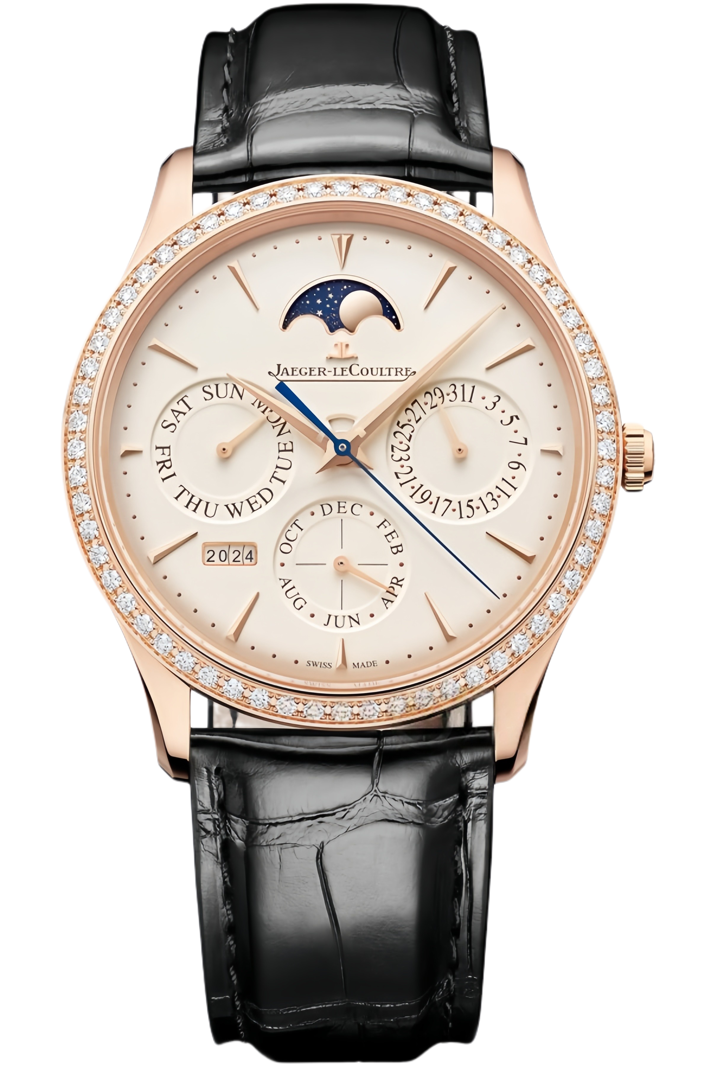 Jaeger-LeCoultre Master Ultra Thin Ref. Q1142501 Super Clone Watch – Silver Dial Rose Gold Case Brown Leather Strap Fake Replica