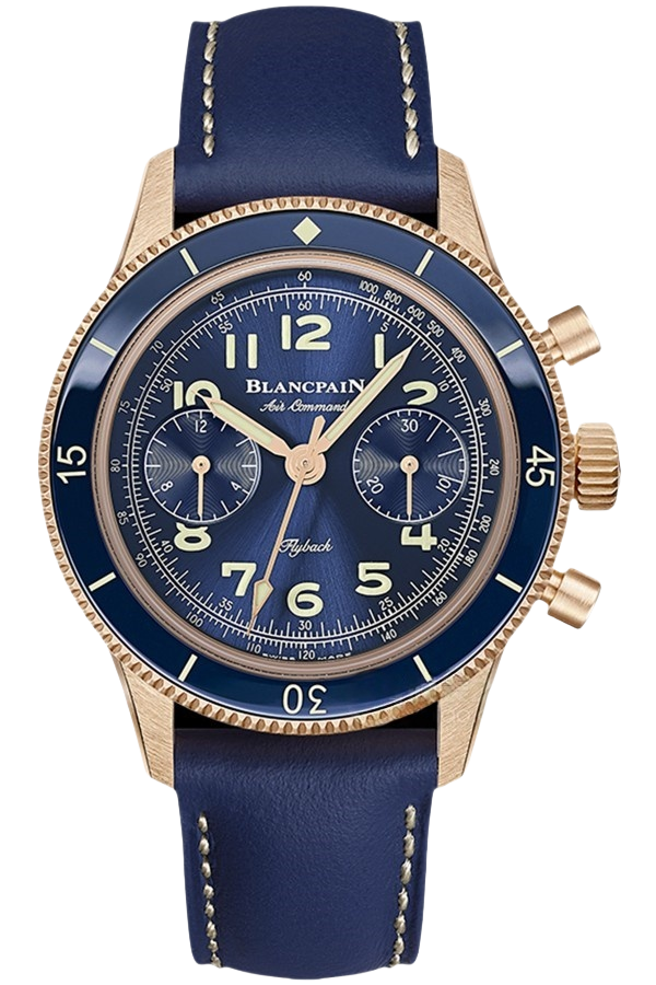 Blancpain Air Command Ref. AC03-36B40-63B Super Clone Watch – Stainless Steel Black Dial Chronograph Fake Replica