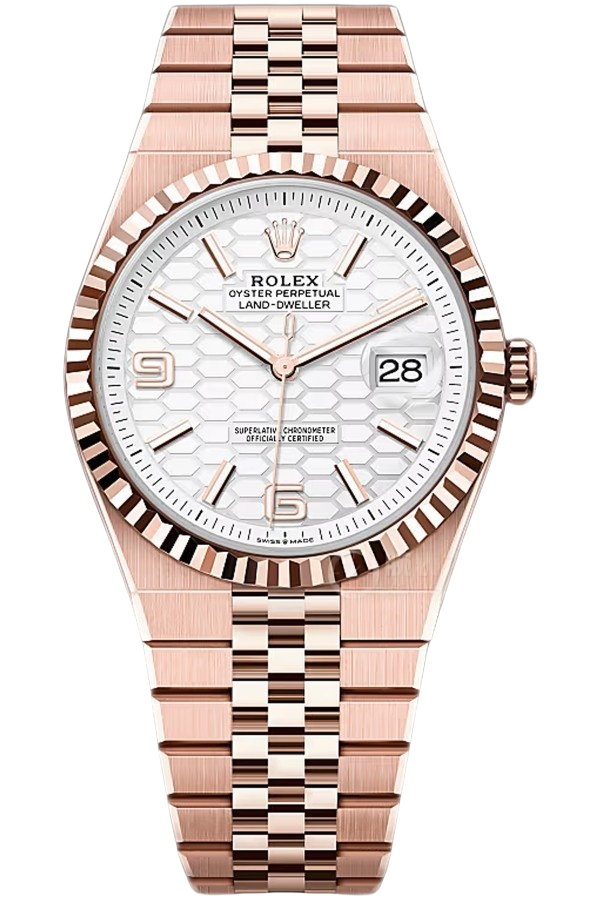 Rolex Land-Dweller 40mm Ref. 127335-0001 Super Clone Watch �C Rose Gold Oyster Case Replica