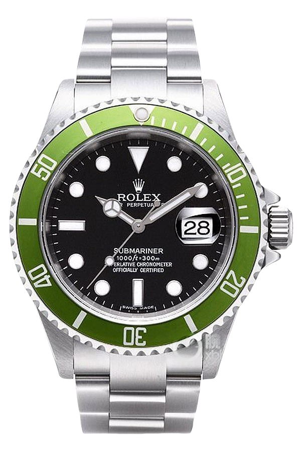 Rolex Submariner Green Dial Super Clone Swiss Replica Watch ��Classic Hulk�� Ref 16610LV-93250 Oystersteel Bracelet