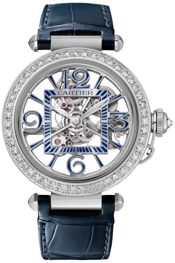 Cartier Pasha Ref. HPI01483 Super Clone Watch – Diamond Bezel White Gold Ladies Fake Replica