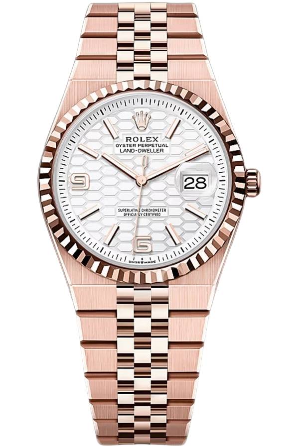 Rolex Land-Dweller 36mm Ref. 127235-0001 Super Clone Watch �C Rose Gold Oyster Case Replica