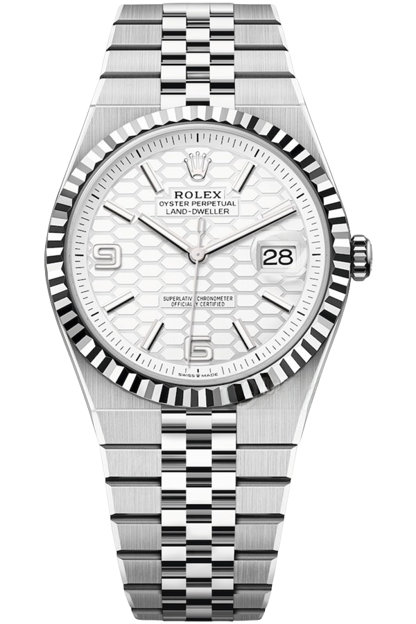 Rolex Land-Dweller 40mm M127334-0001 Super Clone Watch �C Oyster Steel White Dial Replica