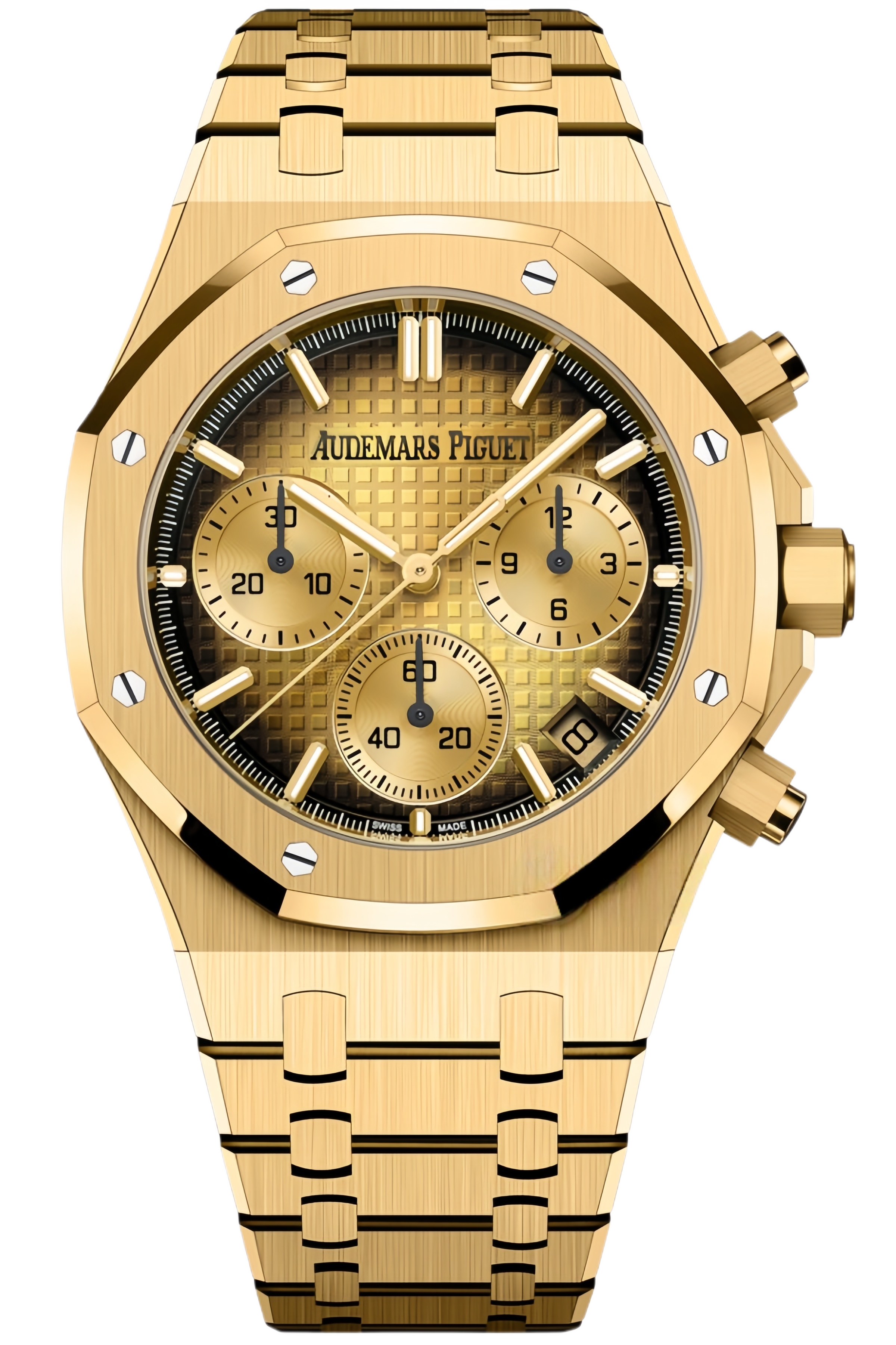 Audemars Piguet Royal Oak Chronograph Ref. 26240BA.OO.1320BA.02 Super Clone Watch – Yellow Gold “Salty Egg Yolk” Dial Swiss Replica