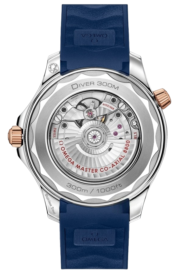 Omega Seamaster Ref. 210.22.42.20.03.002 Super Clone Watch – Blue Dial Steel & Sedna Gold Fake Replica