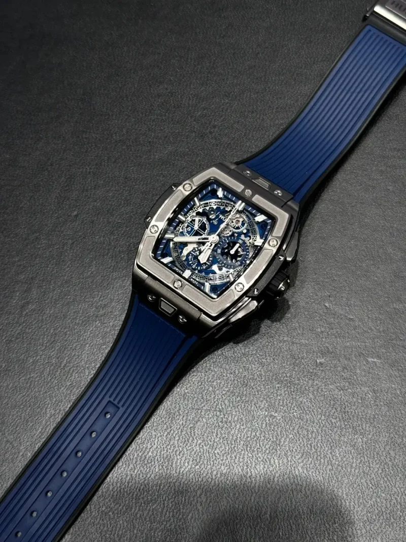 Hublot Spirit of Big Bang Ref. 641.NX.7170.LR Super Clone Watch – Titanium Skeleton Dial Rubber Strap Fake Replica