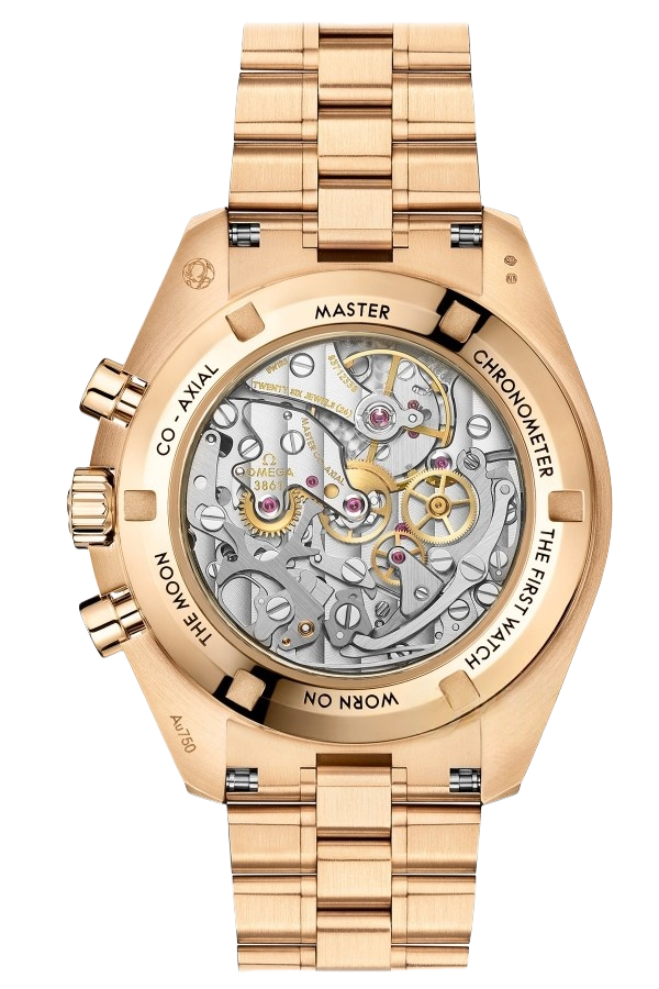 Omega Speedmaster Ref. 310.60.42.50.99.002 Super Clone Watch – Gold Dial Full Gold Bracelet Fake Replica