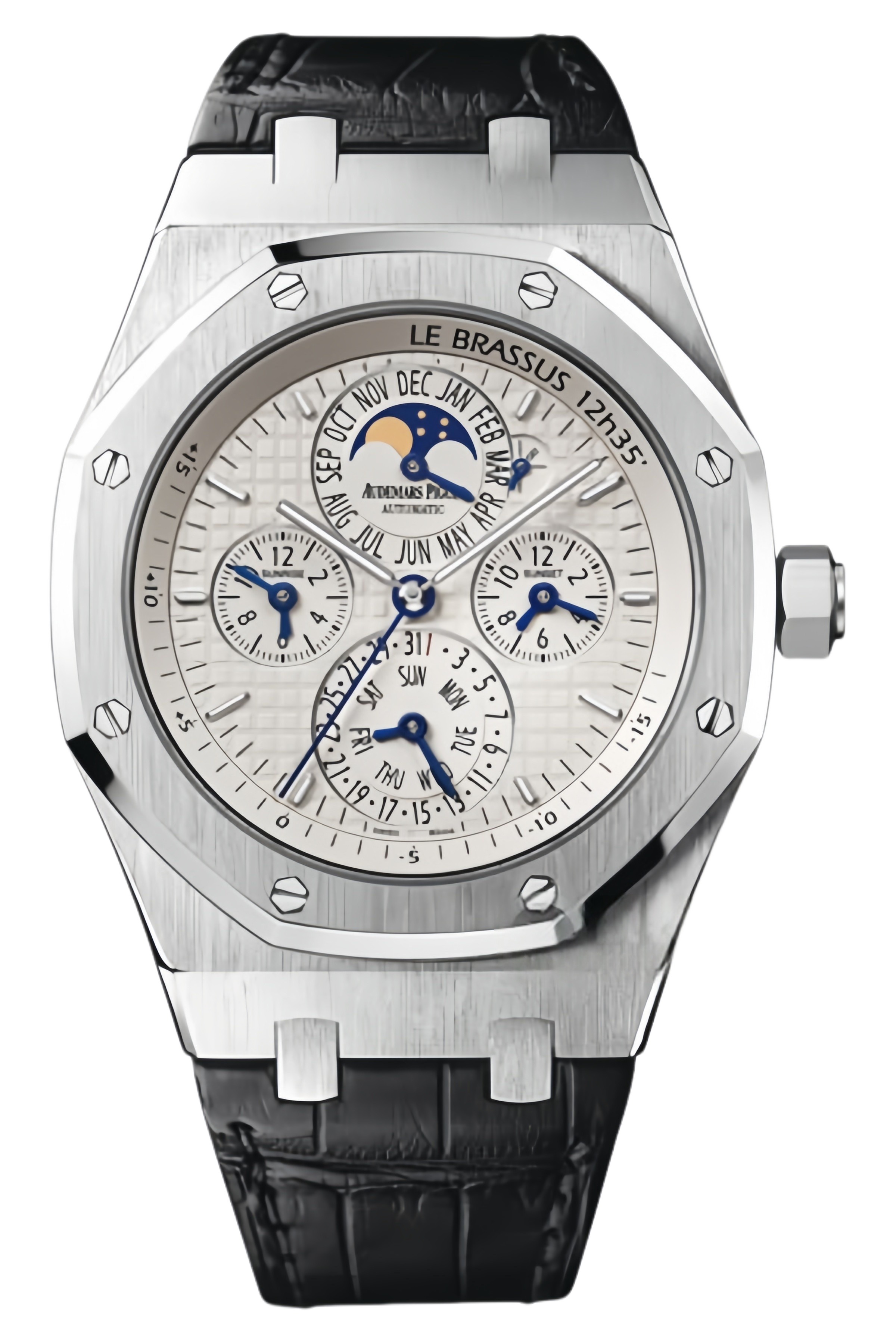 Audemars Piguet Royal Oak 26603ST.OO.D002CR.01 Super Clone Watch – 41mm Stainless Steel Blue Dial Leather Strap Replica