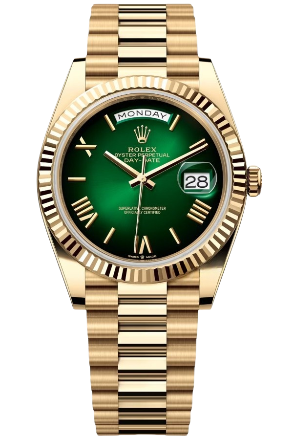 Rolex Day-Date Super Clone Swiss Replica Watch Ref M228238-0069 Olive Green Dial 3255 Swiss Movement