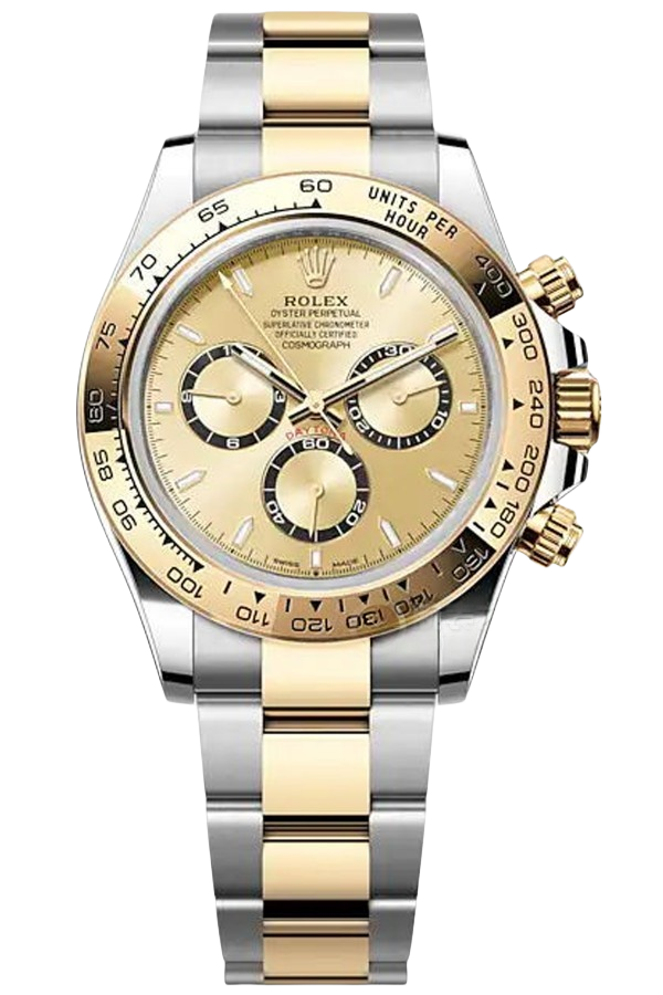 Rolex Daytona M126503-0004 Super Clone �C White Dial 40mm Two-Tone Gold Swiss Replica Watch