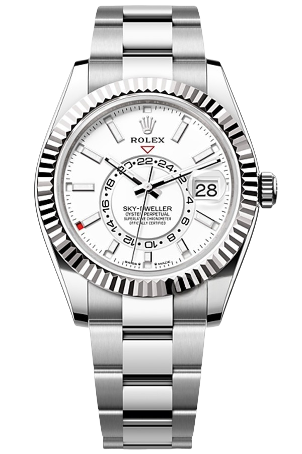 Rolex Sky-Dweller Black Dial Super Clone Swiss Replica Watch Jubilee Bracelet Ref M336934-0003 Swiss 9002 Movement