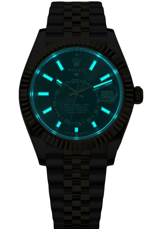 Rolex Sky-Dweller White Dial Super Clone Swiss Replica Watch Jubilee Bracelet Ref M336933-0004 Swiss 9002 Movement