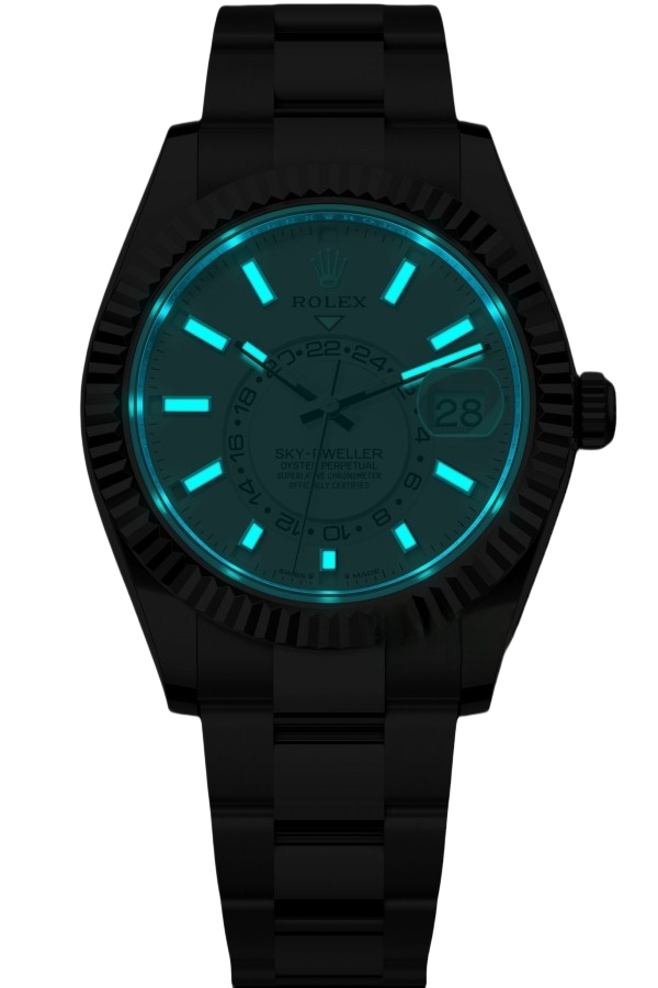 Rolex Sky-Dweller Black Dial Super Clone Swiss Replica Watch Jubilee Bracelet Ref M336934-0003 Swiss 9002 Movement