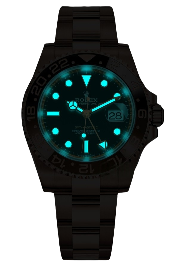 Rolex GMT Masterll Root Beer Super Clone Swiss Replica Watch 18k Rose Gold Ref 126715CHNR-3285 Swiss Movement