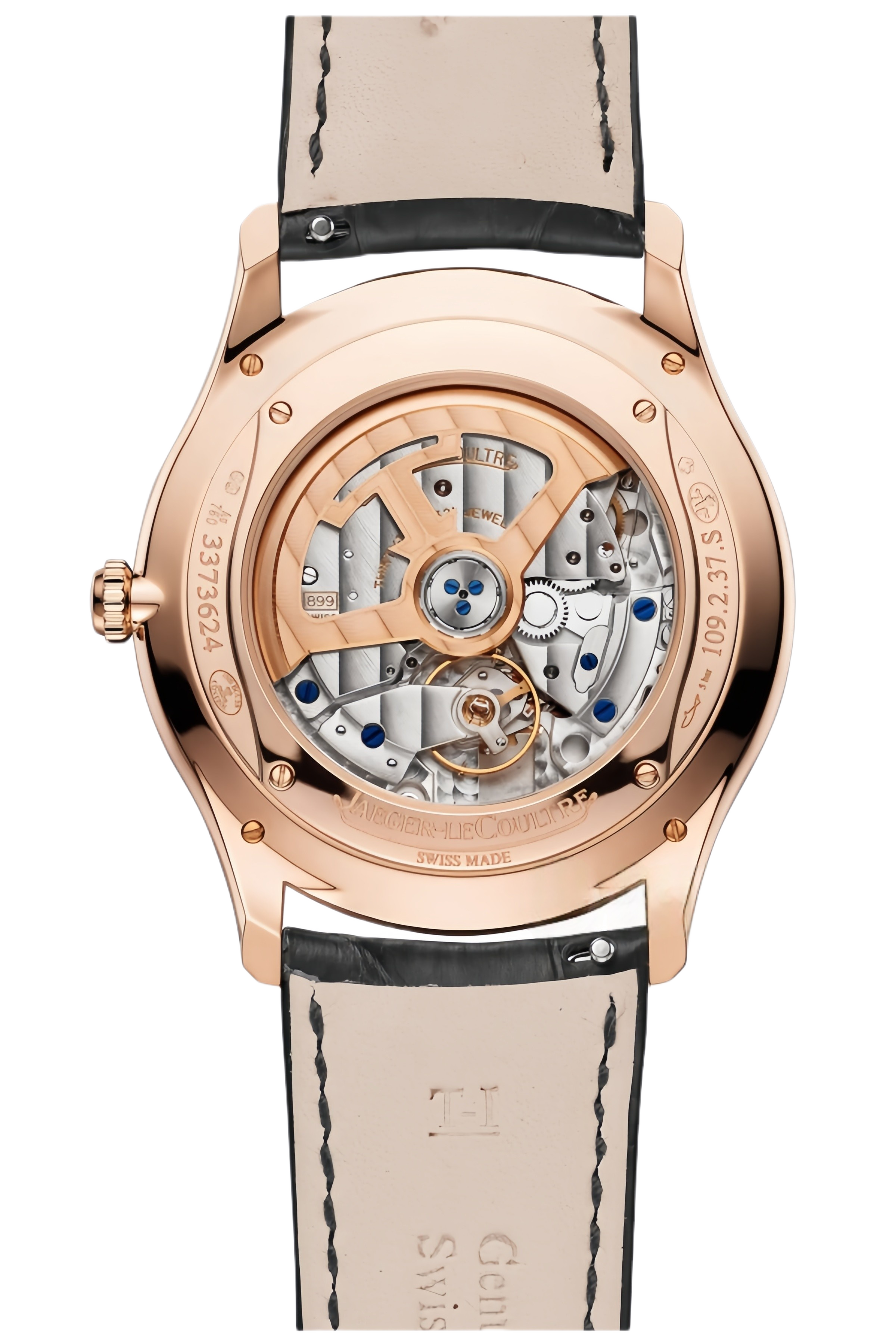 Jaeger-LeCoultre Master Ultra Thin Ref. 1232511 Super Clone Watch – Silver Dial Stainless Steel Case Black Leather Strap Replica