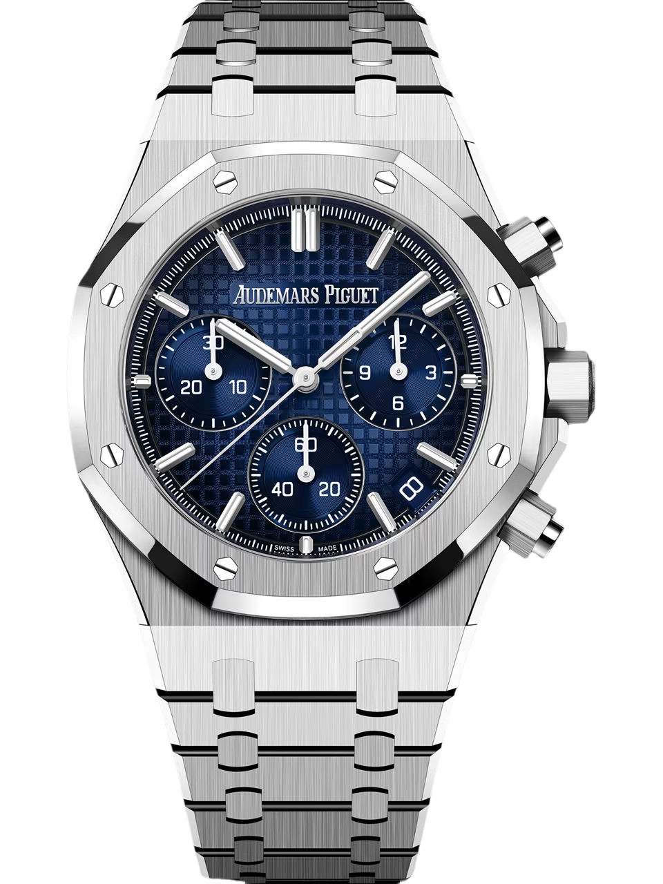 Audemars Piguet Royal Oak Ref. 26240BC.00.1320BC.04 Super Clone Watch – Deep Blue Dial Stainless Steel Bracelet Fake Replica