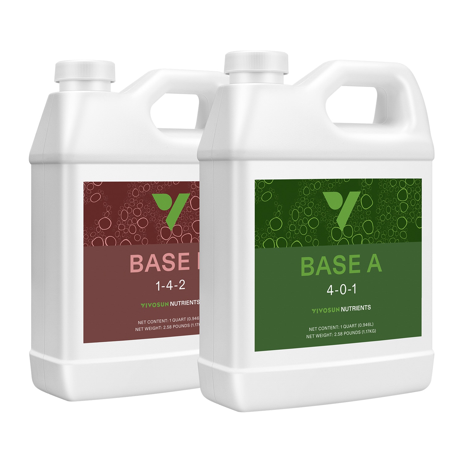 VIVOSUN Nutrients Base A & B Bundle, Liquid Fertilizer Supports Vegetative and Flowering Stage