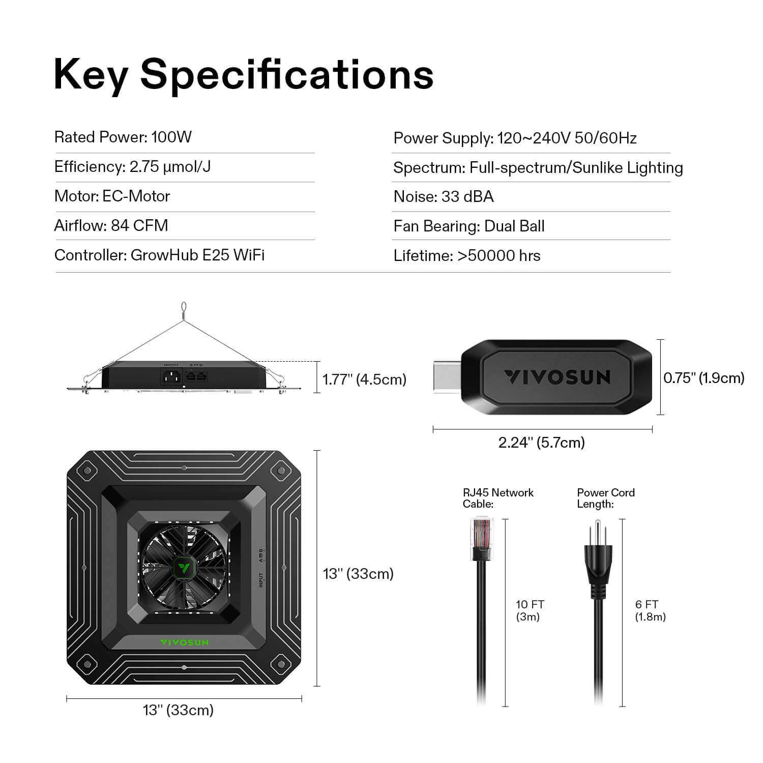 VIVOSUN AeroLight A200SE w/ GrowHub E25 Controller