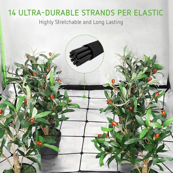 VIVOSUN GIY 8 x 4 ft. Complete Grow Kit with 2x VS4000 LED Grow Light, 96" x 48" x 80"