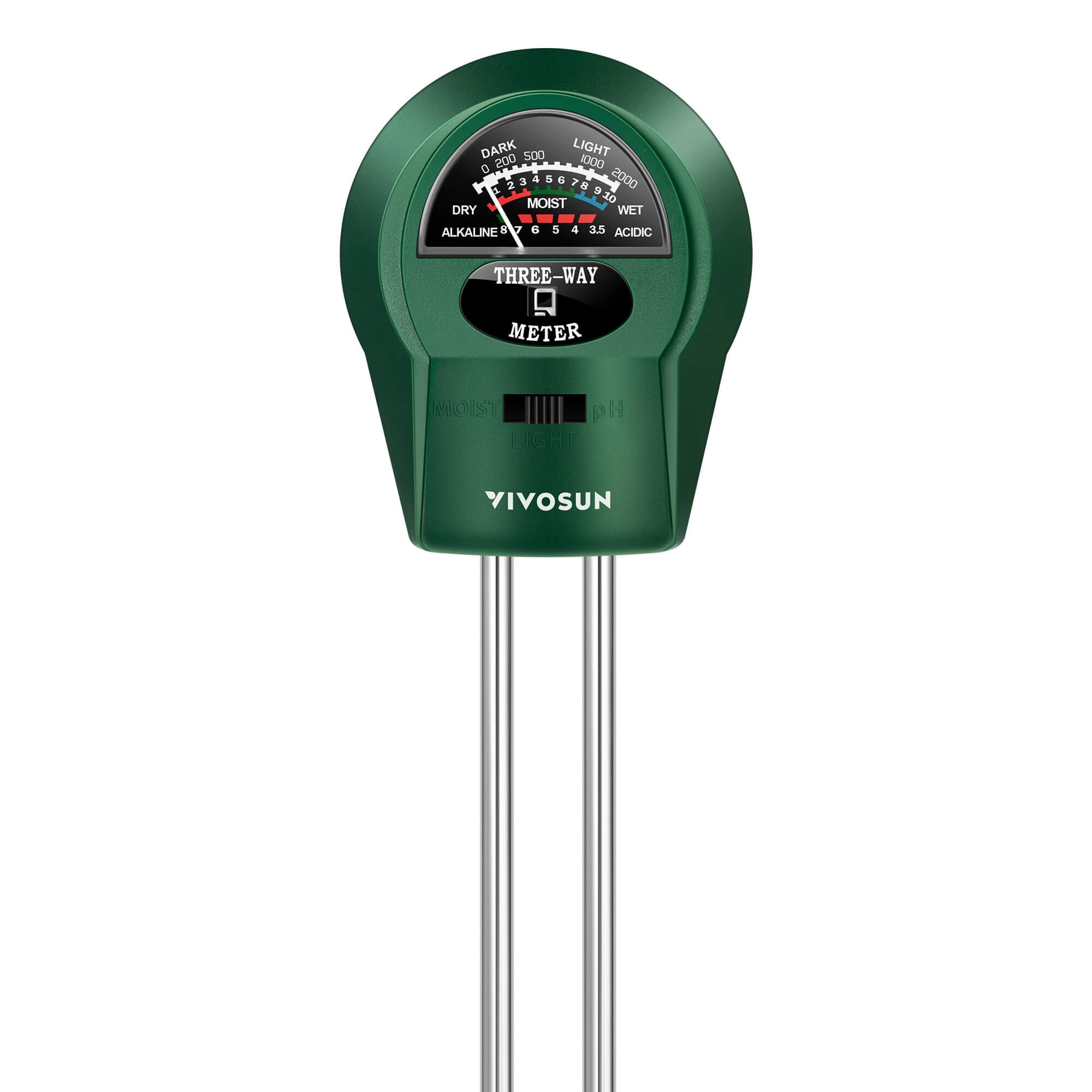 3-in-1 Soil Tester, Plant Moisture, Light & PH Tester
