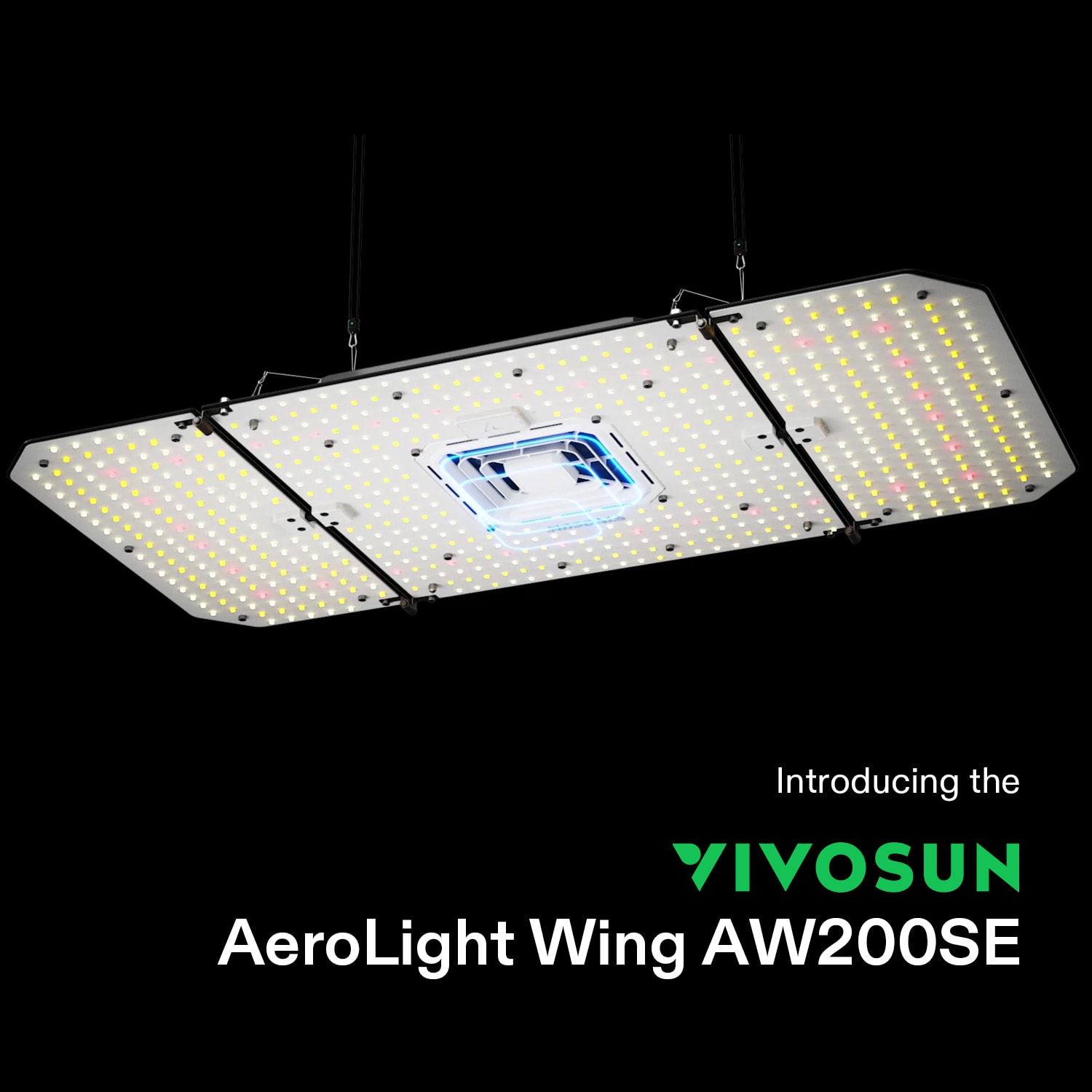 AeroLight Wing AW200SE 200W LED Grow Light w/ GrowHub Controller E42A