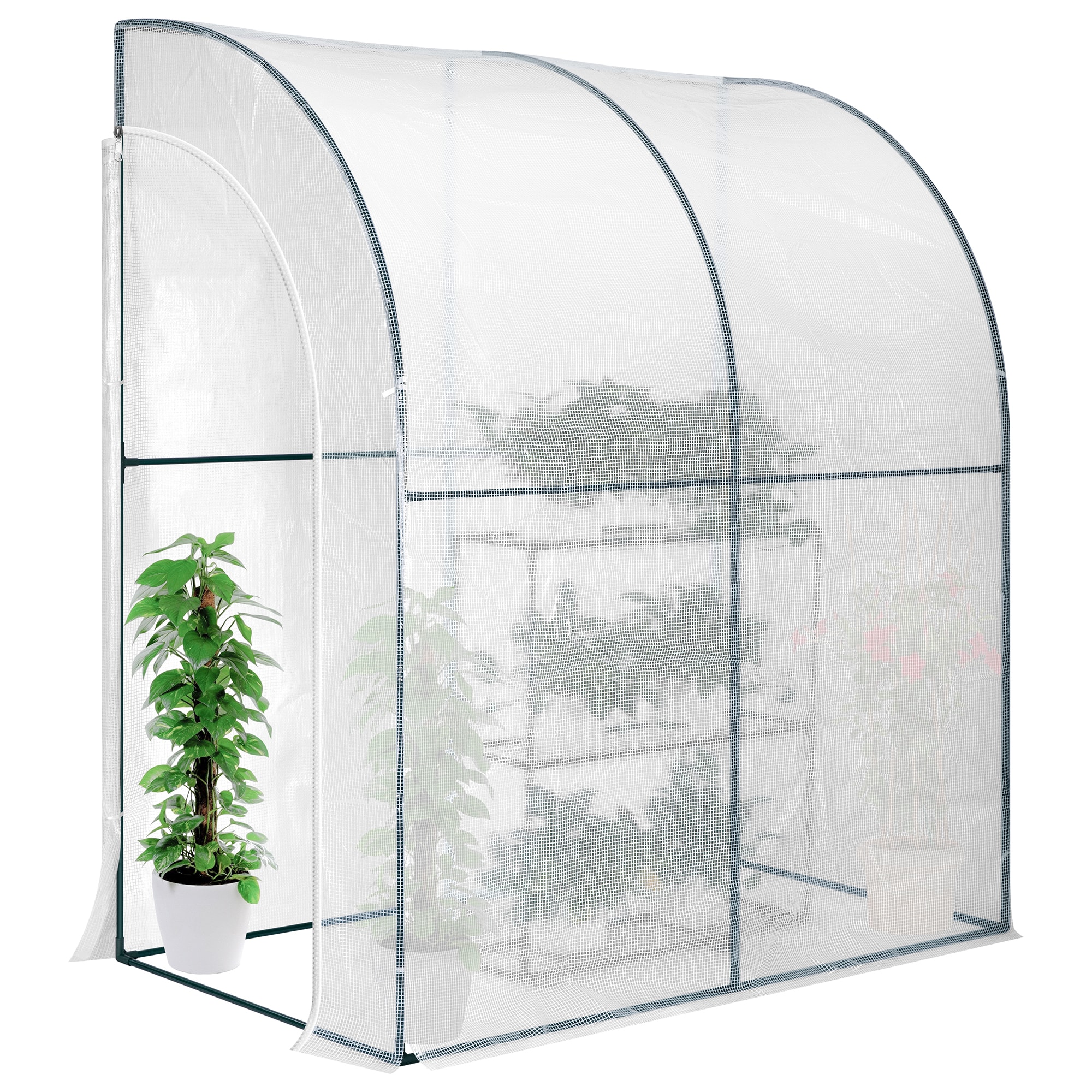 VIVOSUN Mini Lean-to Greenhouse, 39x79x83-Inch