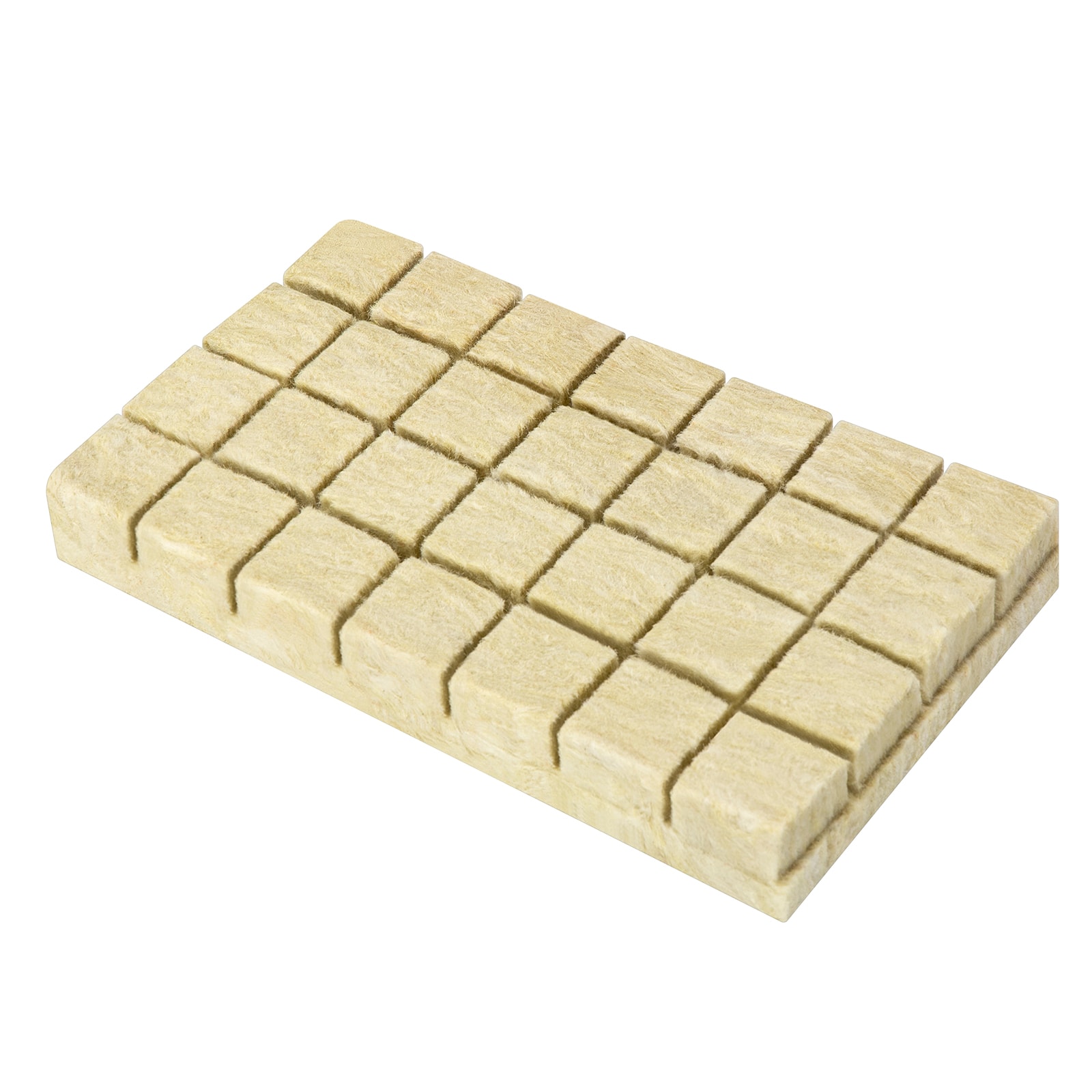 1.6" Rockwool Grow Cubes, 4 Sheets of 112 Plugs