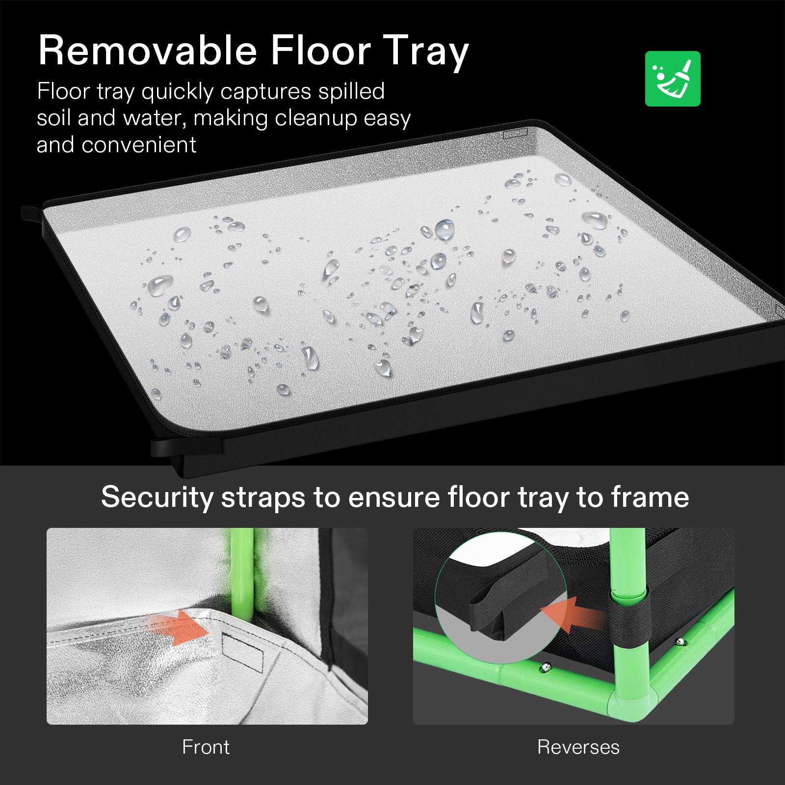Floor Tray for 4*4 Tent, 1 pc