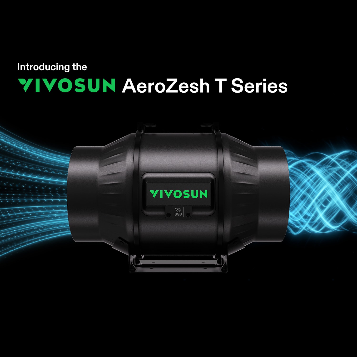 AeroZesh T4 4-inch 210 CFM Inline Duct Fan with E12 Speed Controller