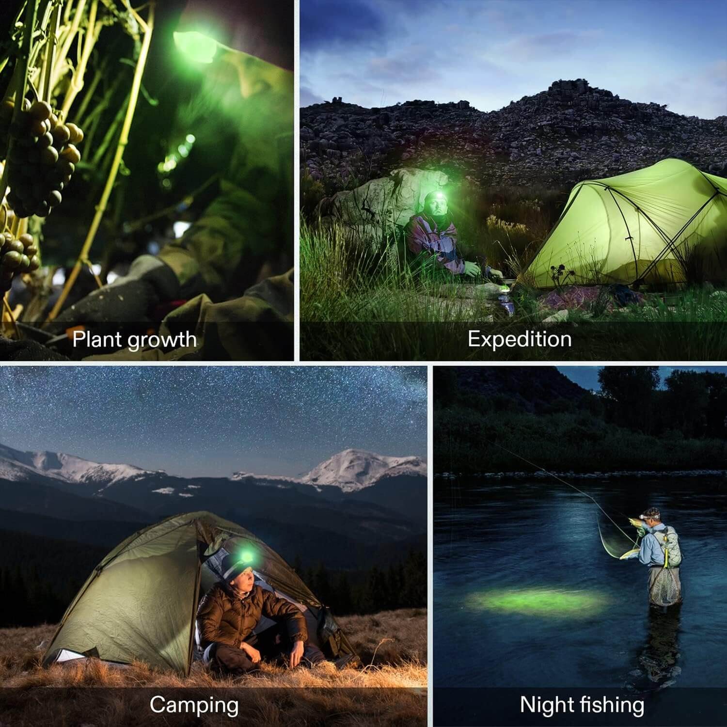 VIVOSUN 19-Bulb High Intensity LED Green Light Grow Room Headlight