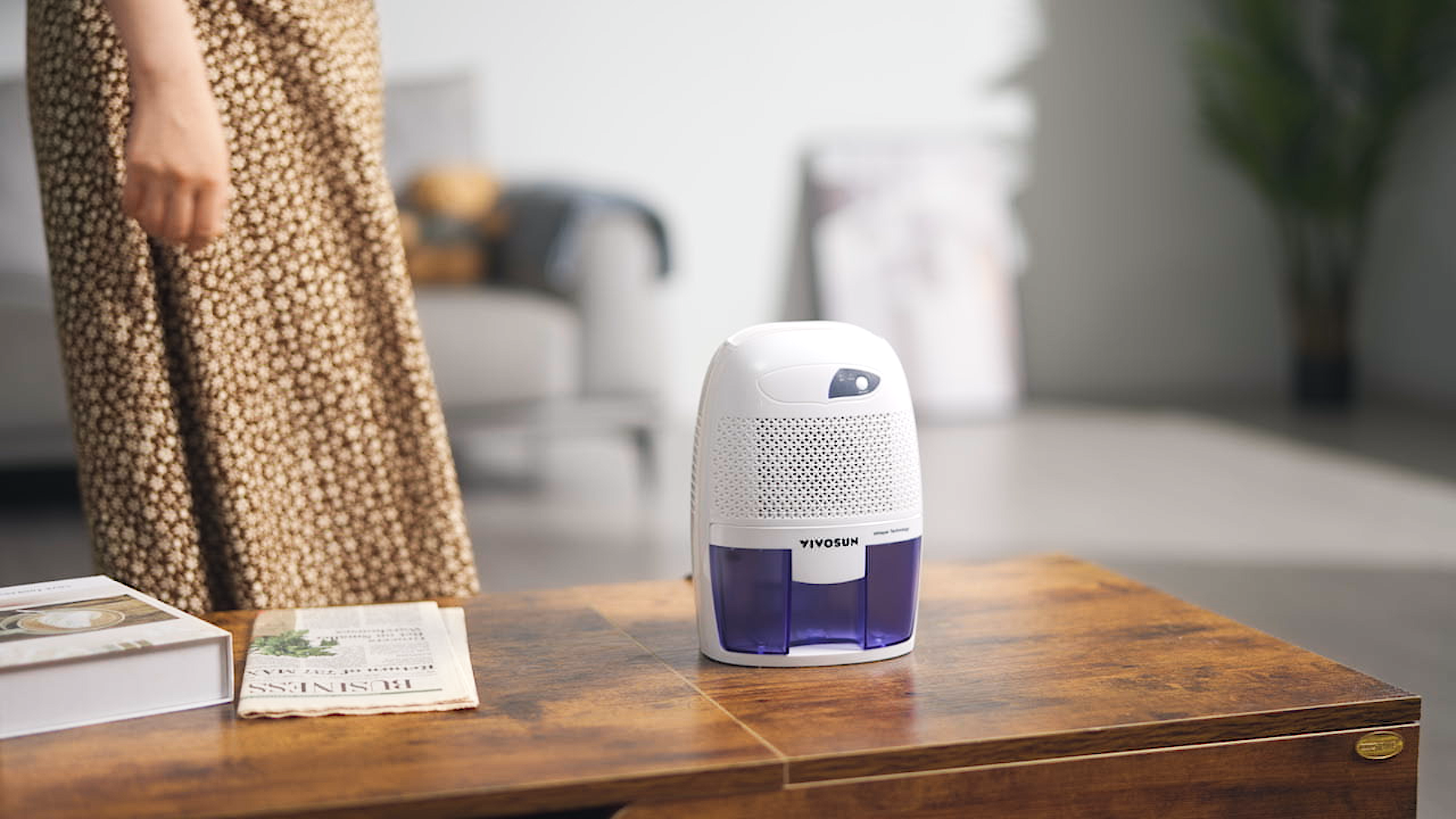 Electric Mini Dehumidifier, Ultra-Quiet 225 Sq. Ft.