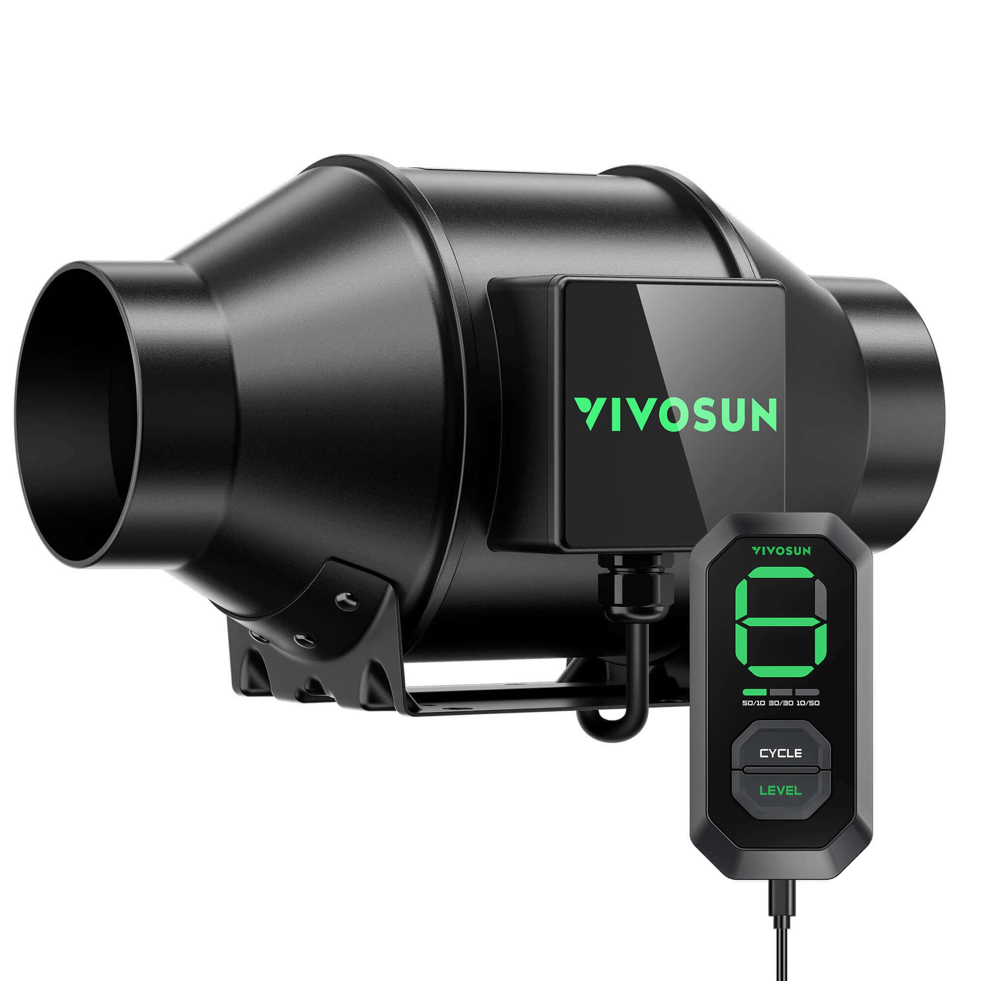 AeroZesh G8 8-inch 725 CFM Inline Duct Fan w/ E12 Speed Controller