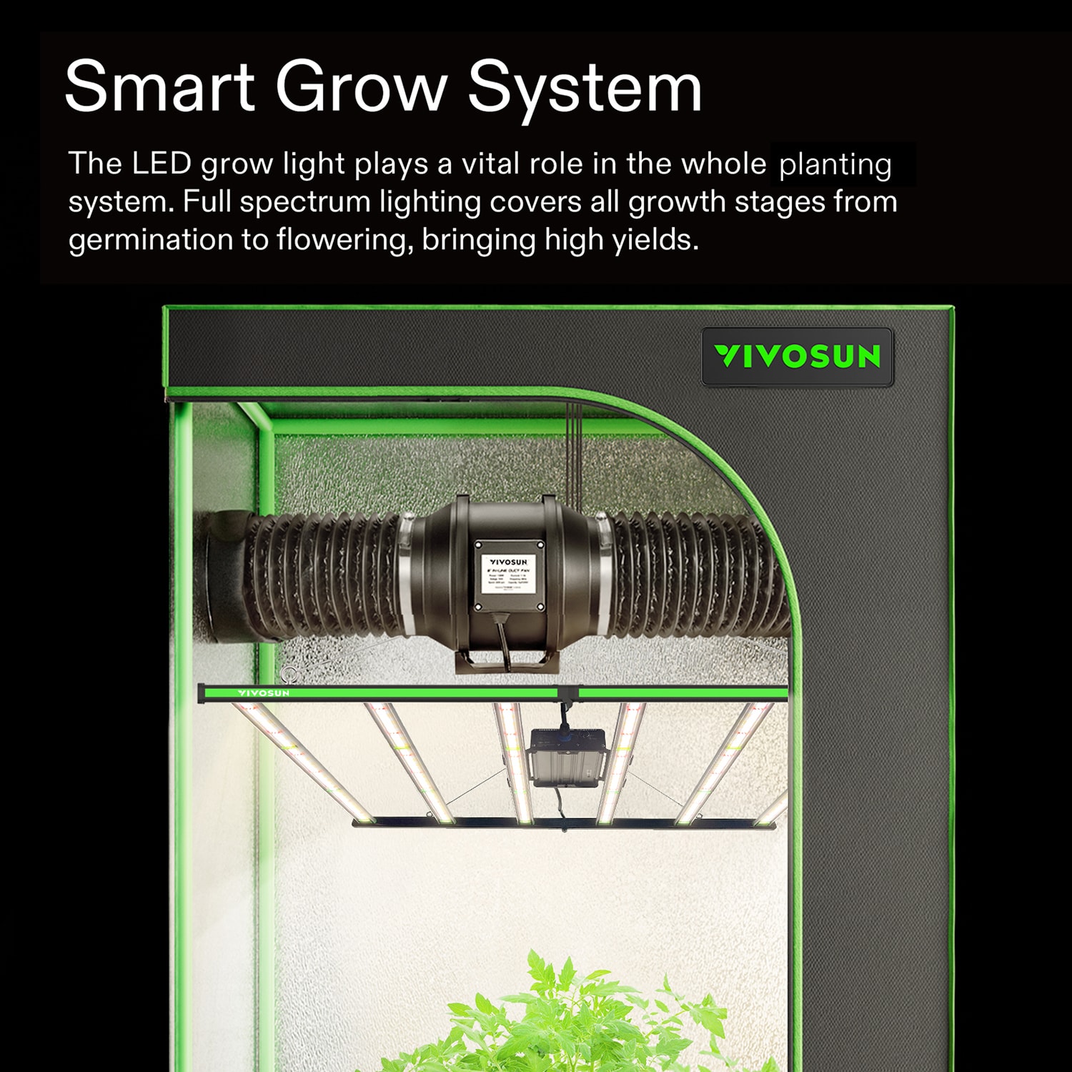 VIVOSUN VSF6450 Foldable LED Grow Light