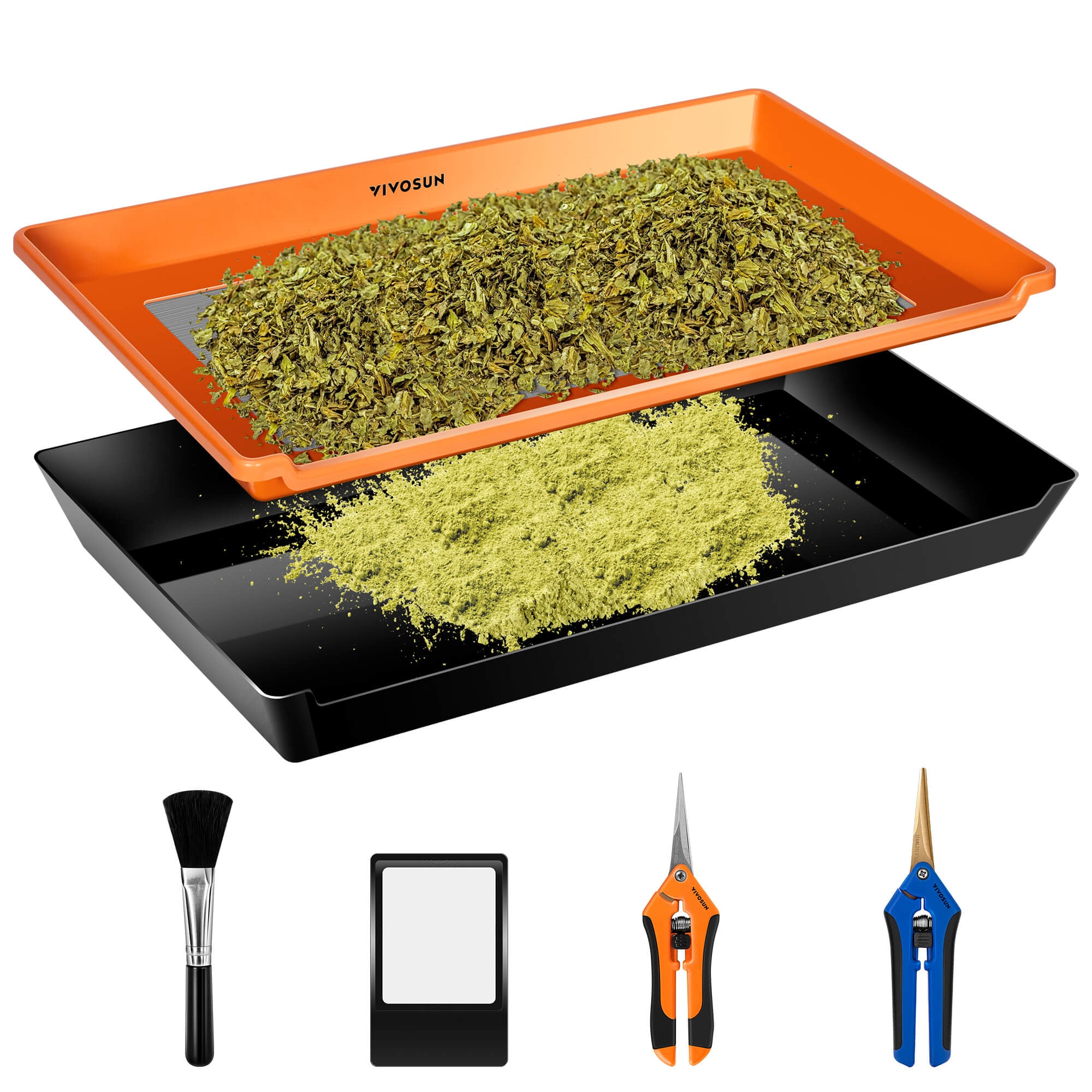 Herb Trimming Tray for Harvest, Orange