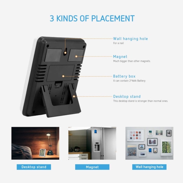 VIVOSUN Digital Hygrometer Indoor Outdoor Thermometer