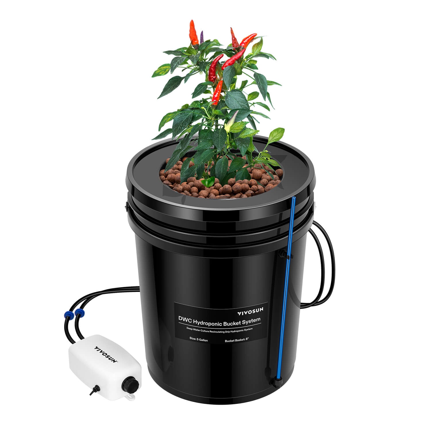 VIVOSUN 5 Gallon DWC Hydroponic System Kit