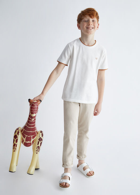 T-shirt in piquet di cotone