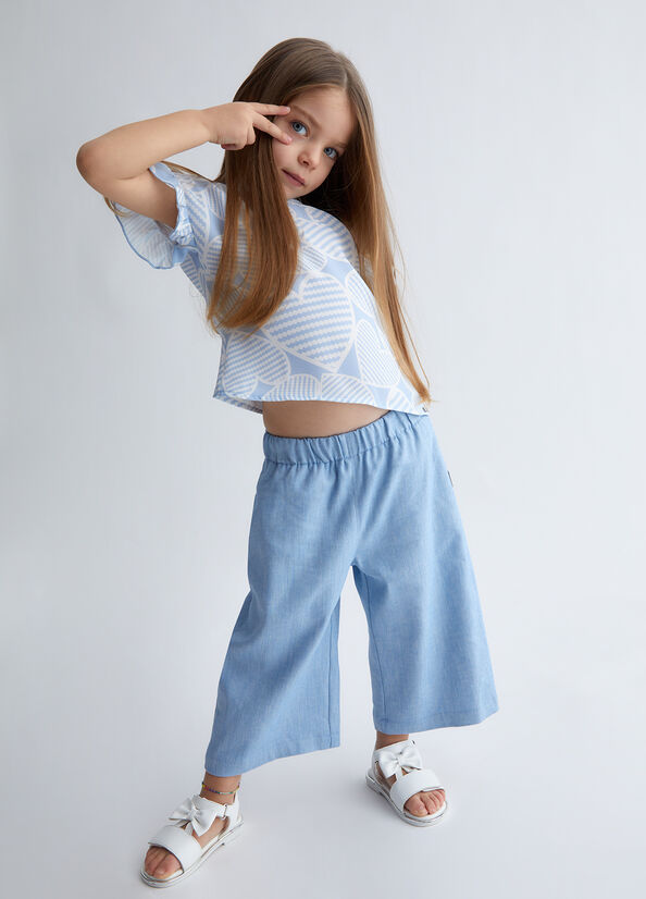 Pantaloni in misto lino