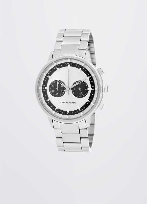 Orologio cronografo in acciaio