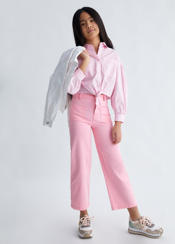 Pantaloni in gabardina
