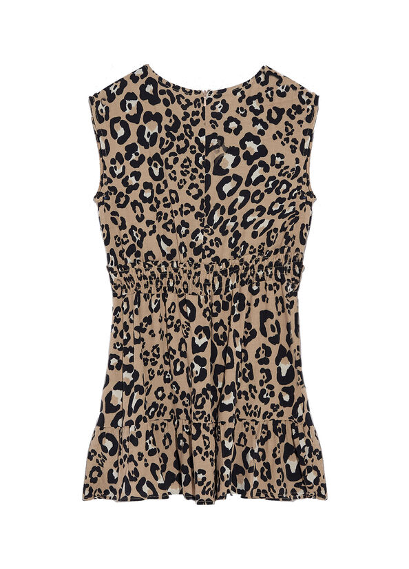 Vestito ecosostenibile con stampa animalier