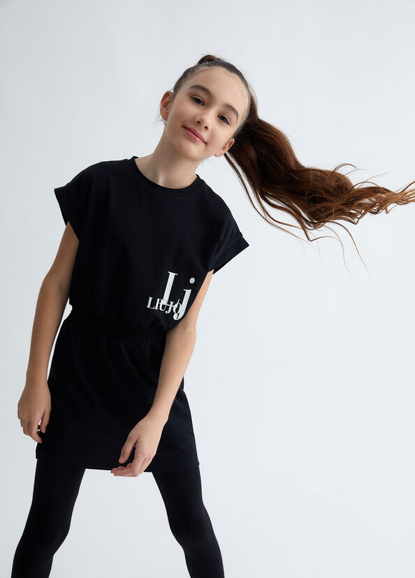 Vestito bambina con logo
