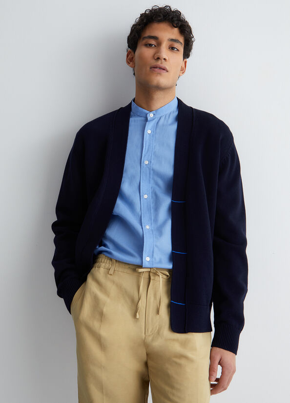 Cardigan uomo in cotone