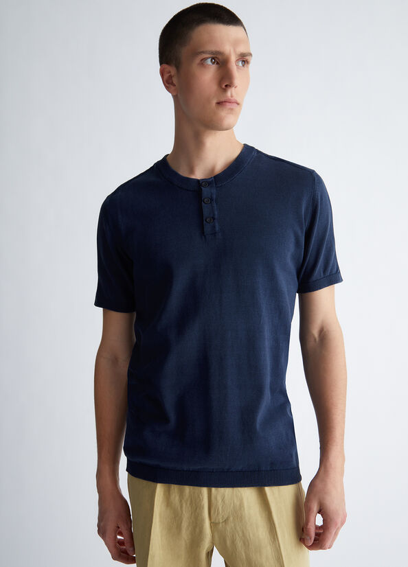 Maglia serafino maniche corte